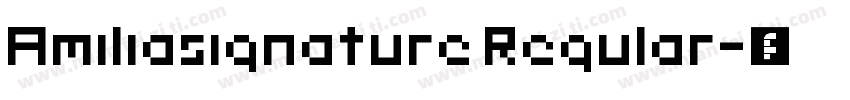 Amiliasignature Regular字体转换
